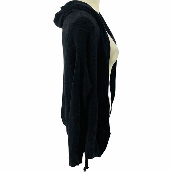 Lululemon Black Sweater Cabin Yogi Wrap Heathered Womens 4 - Picture 3 of 10